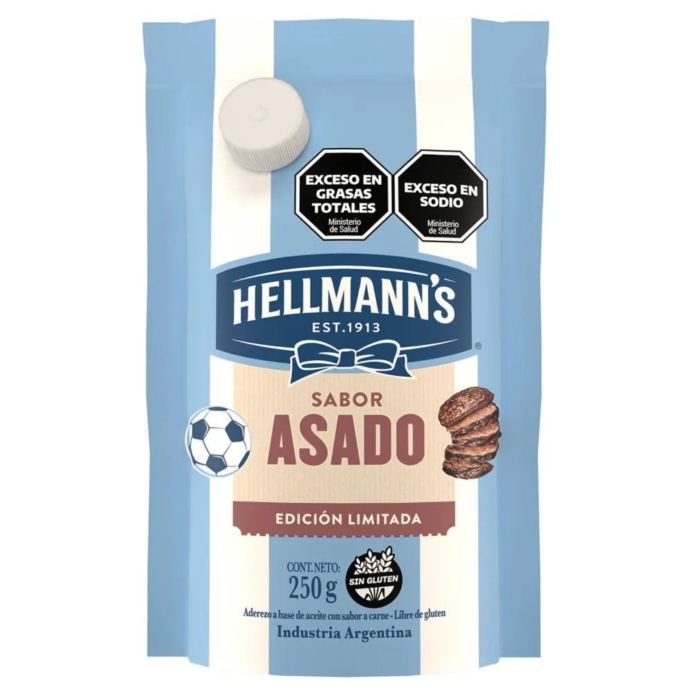 Aderezo Asado Hellmanns DP x250g (x24)