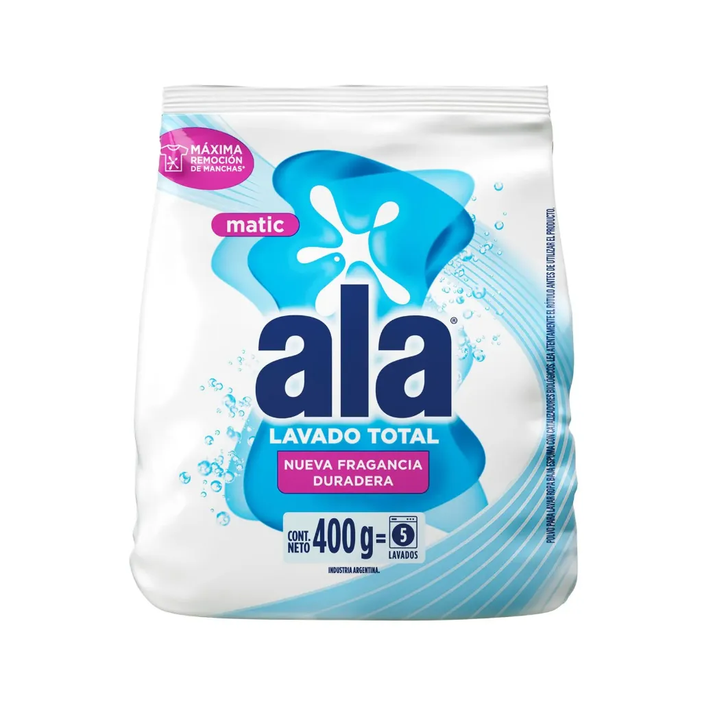 [100953] Ala Matic Jabón en Polvo Lavado Total x400g (x24)