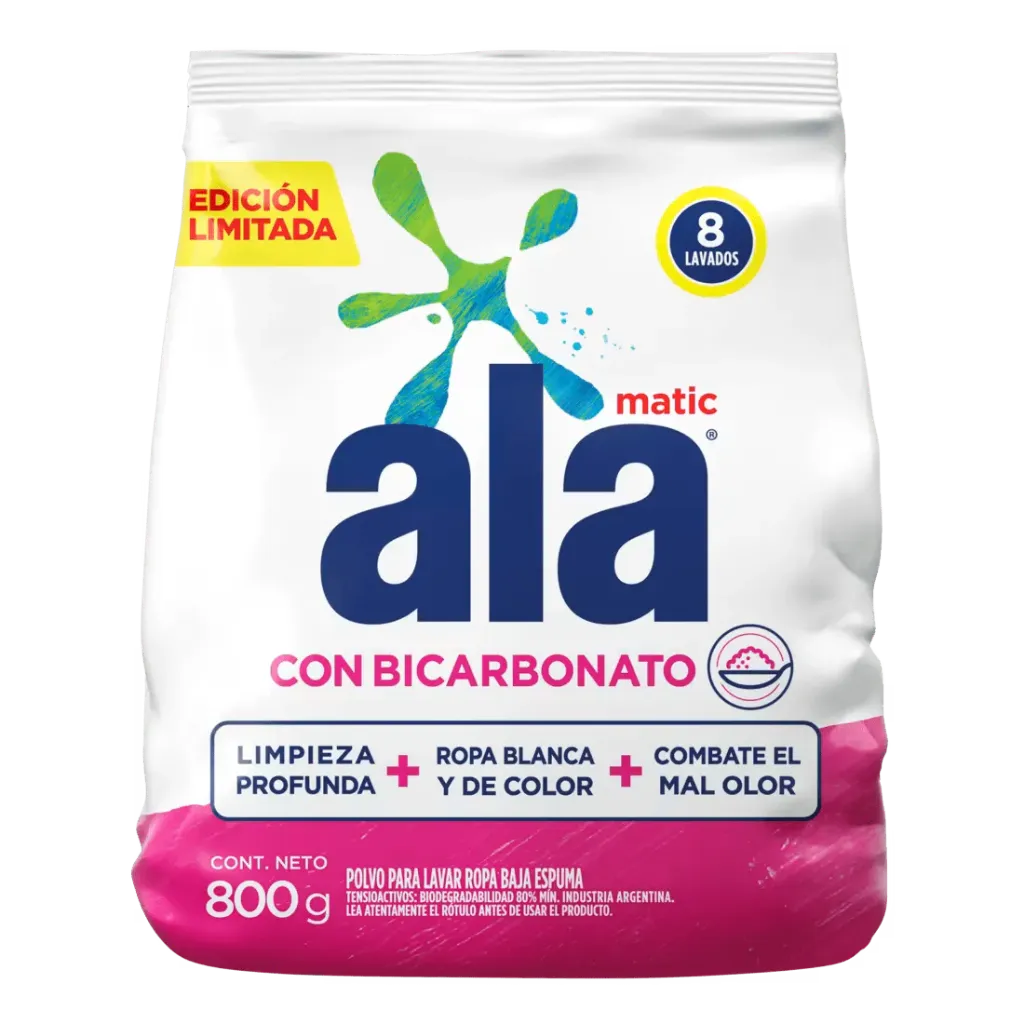 [100952] Ala Matic Jabón en Polvo con Bicarbonato x400g (x24)