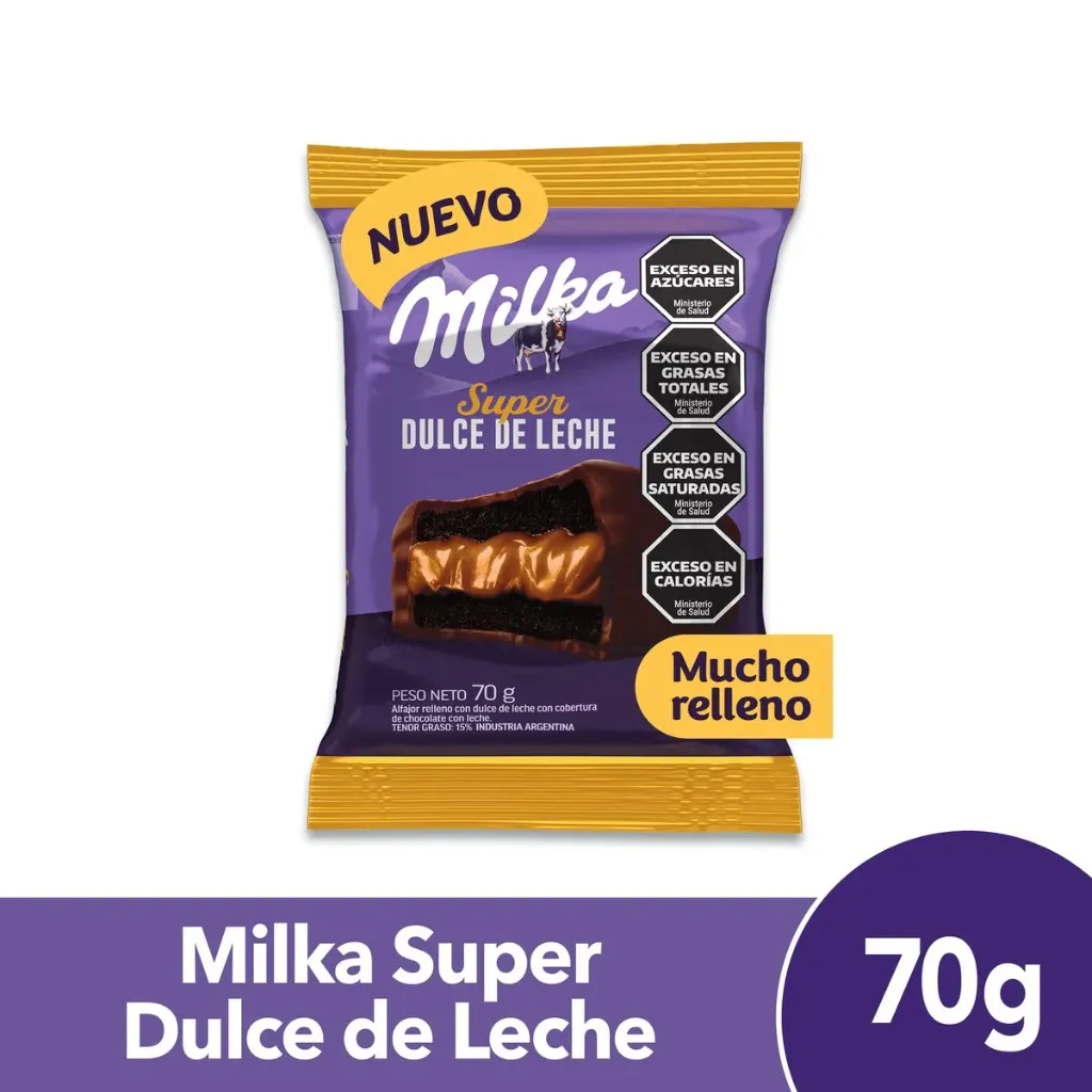 [100852] Alfajor Milka Negro Extra Dulce de Leche x70g (x36)