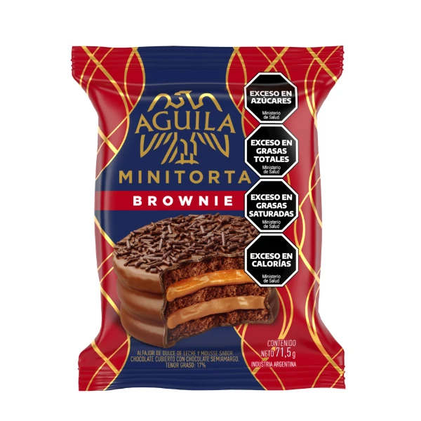 [101103] Alfajor Minitorta Águila Brownie x71,5g (x21)