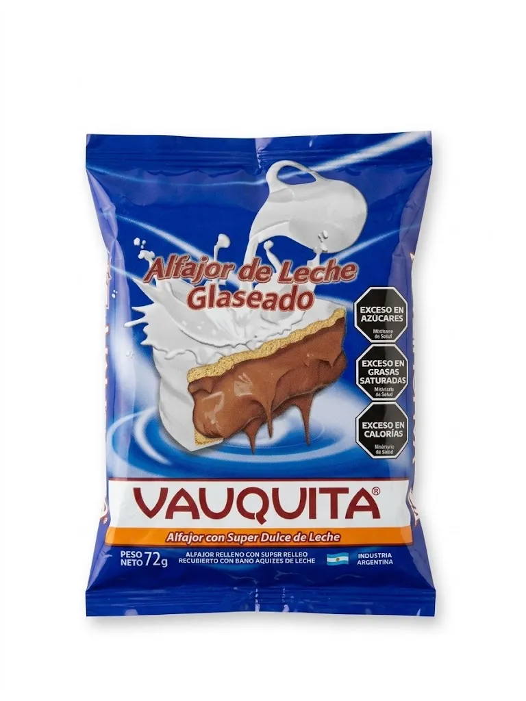 [101068] Alfajor Vauquita Leche Glaseado x72g (x24)