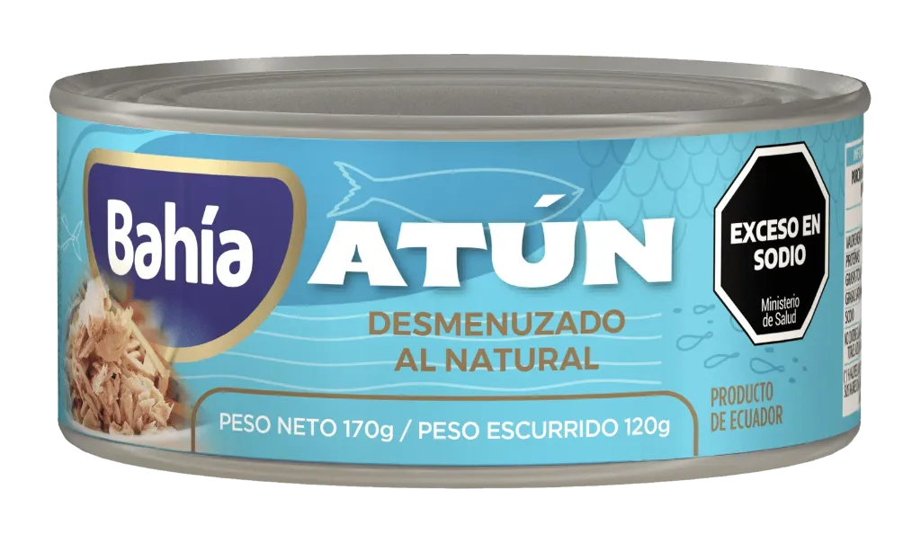 Atún Desmenuzado al Natural Bahía x170g (x48)
