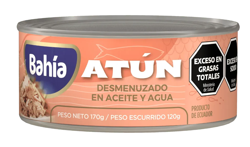 [100783] Atún Desmenuzado en Aceite y Agua Bahía x170g (x48)