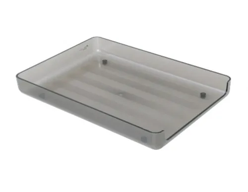 [100563] Bandeja Oficio Pizzini 1 Piso Apilable Humo (x8)