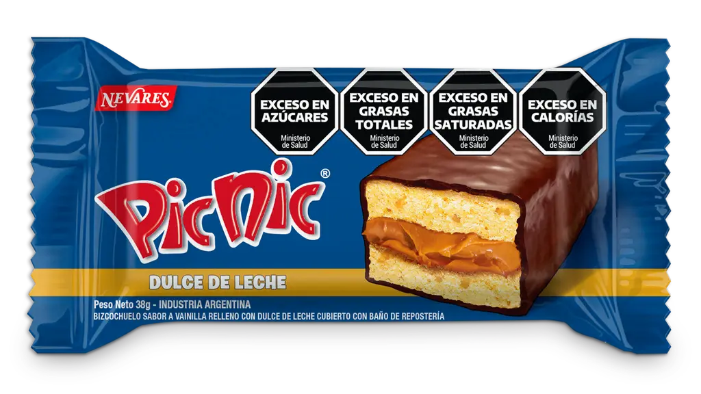 [100251] Bizcochuelo Picnic con Dulce de Leche x38g (x40)