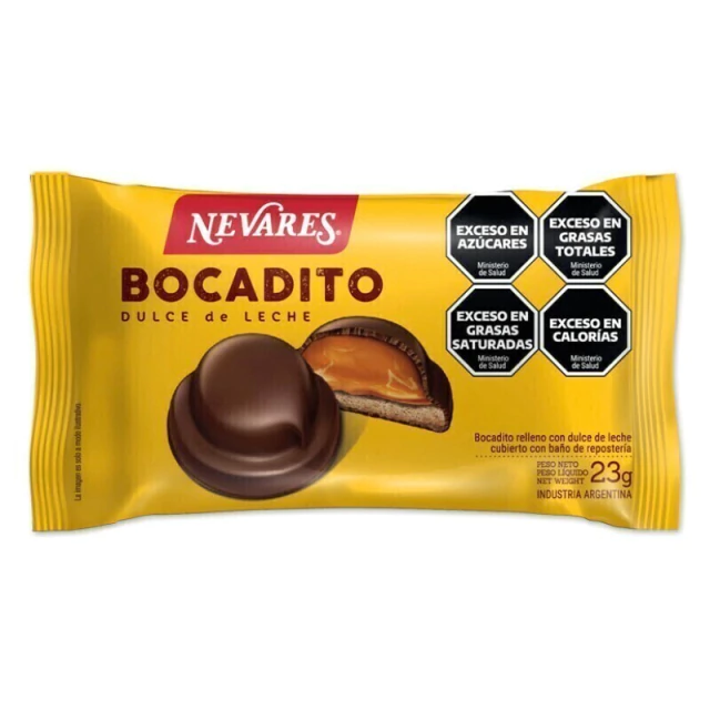Bocadito Nevares Relleno de Dulce de Leche x23g (6x15)