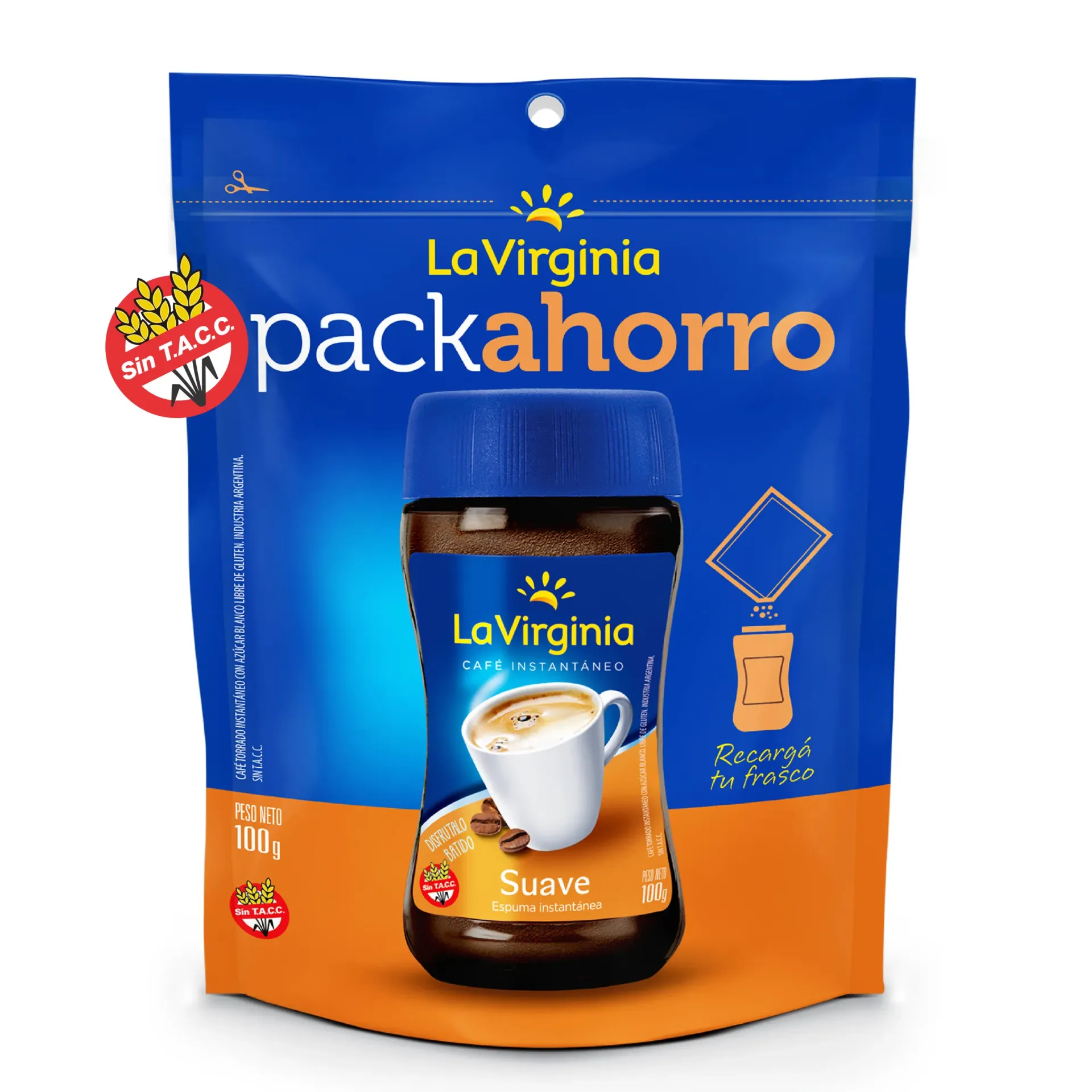 [100759] Café Instantáneo Suave La Virginia DP x100g (x10)