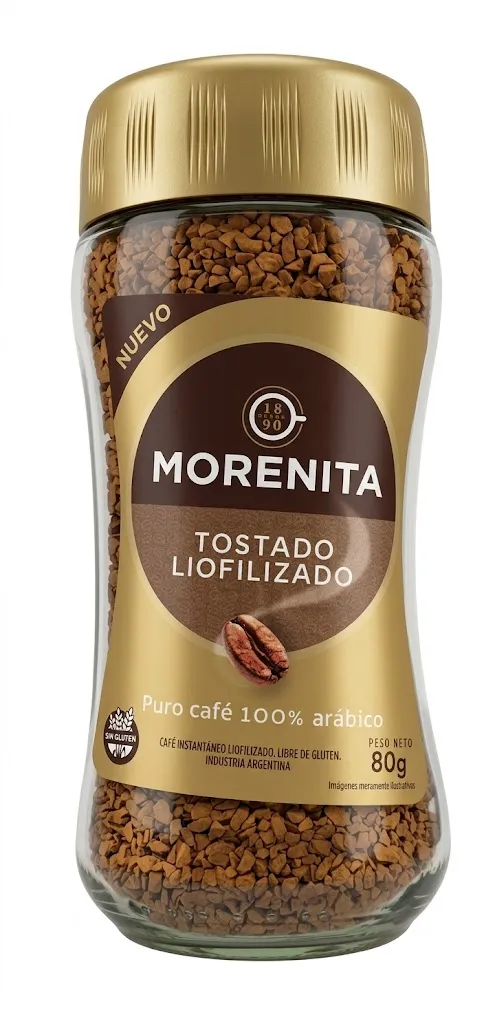 [100933] Café Instantáneo Tostado Liofilizado Morenita x80g (x6)