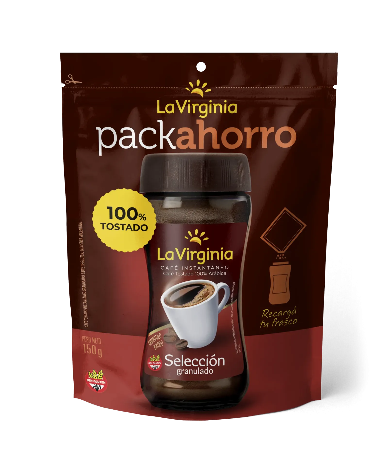 Café Instantáneo Tostado Selección La Virginia DP x150g (x6)