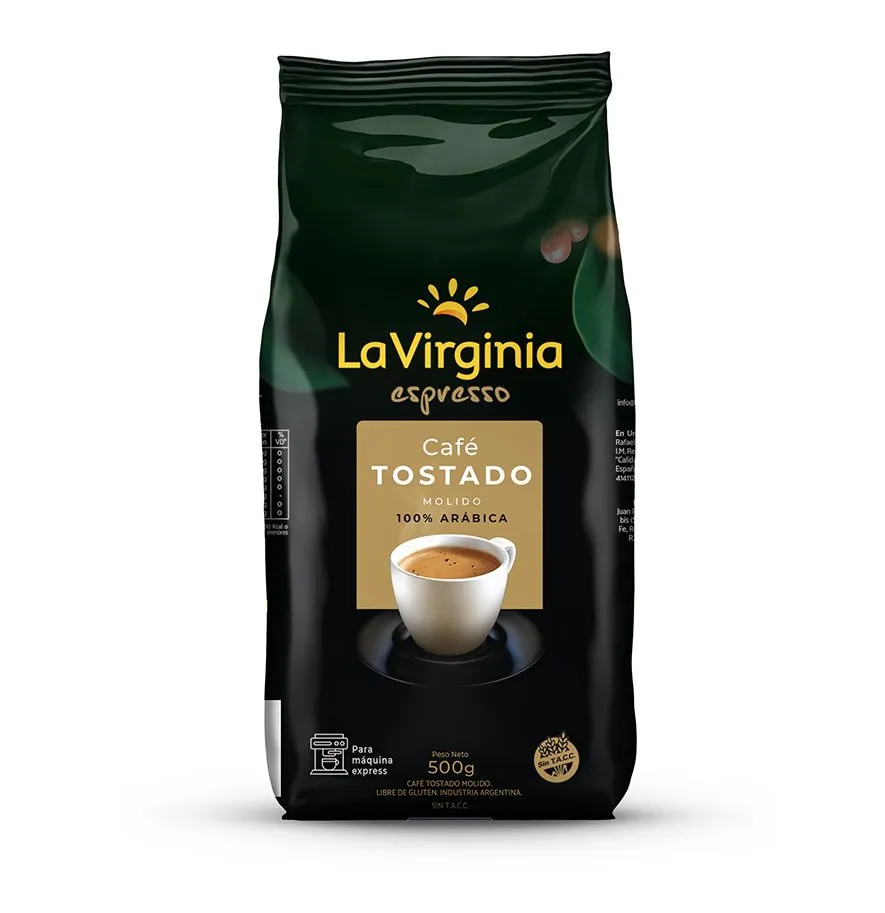 Café Molido La Virginia Espresso Tostado x500g (x6)
