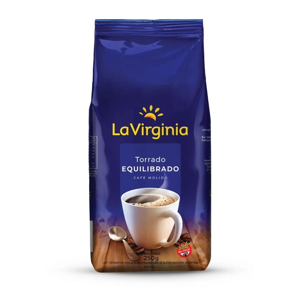 Café Molido La Virginia Torrado Equilibrado x500g (x12)