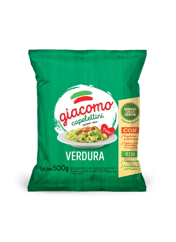 [100029] Capelettini Giacomo Verdura x500g (x12)