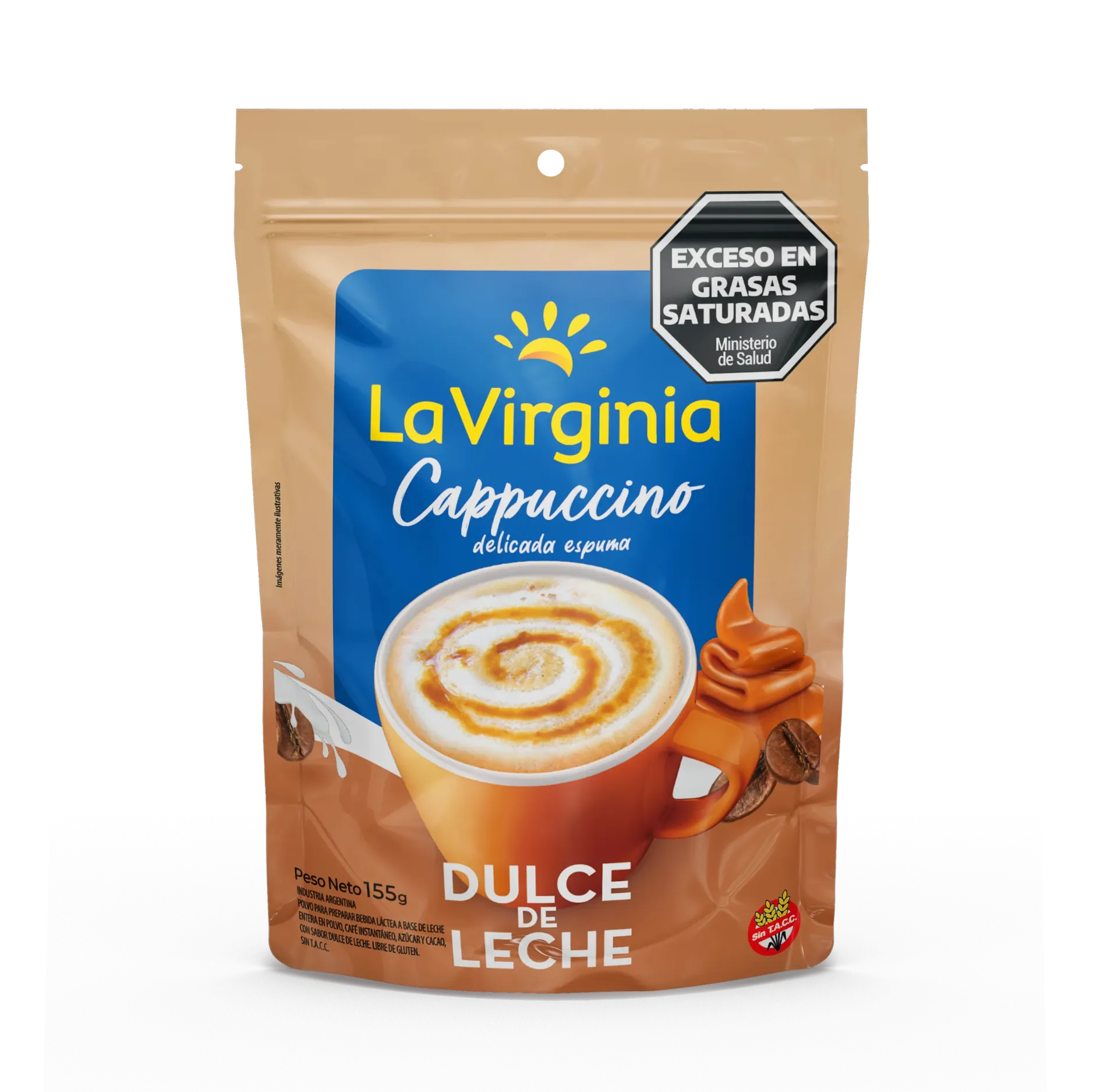 Cappuccino La Virginia Dulce de Leche DP x155g (x10)