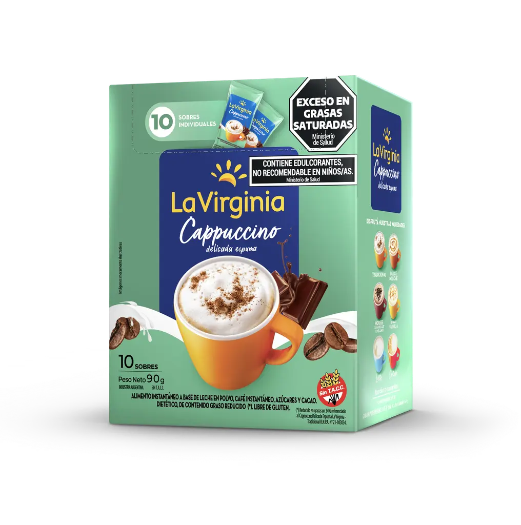 [100316] Cappuccino Light En Sobre La Virginia 10x9g (x10)
