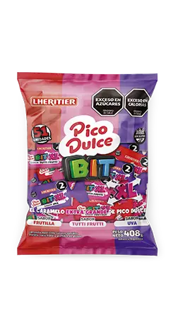 [100200] Caramelo Masticable Pico Dulce BIT Surtidos x408g (x12)