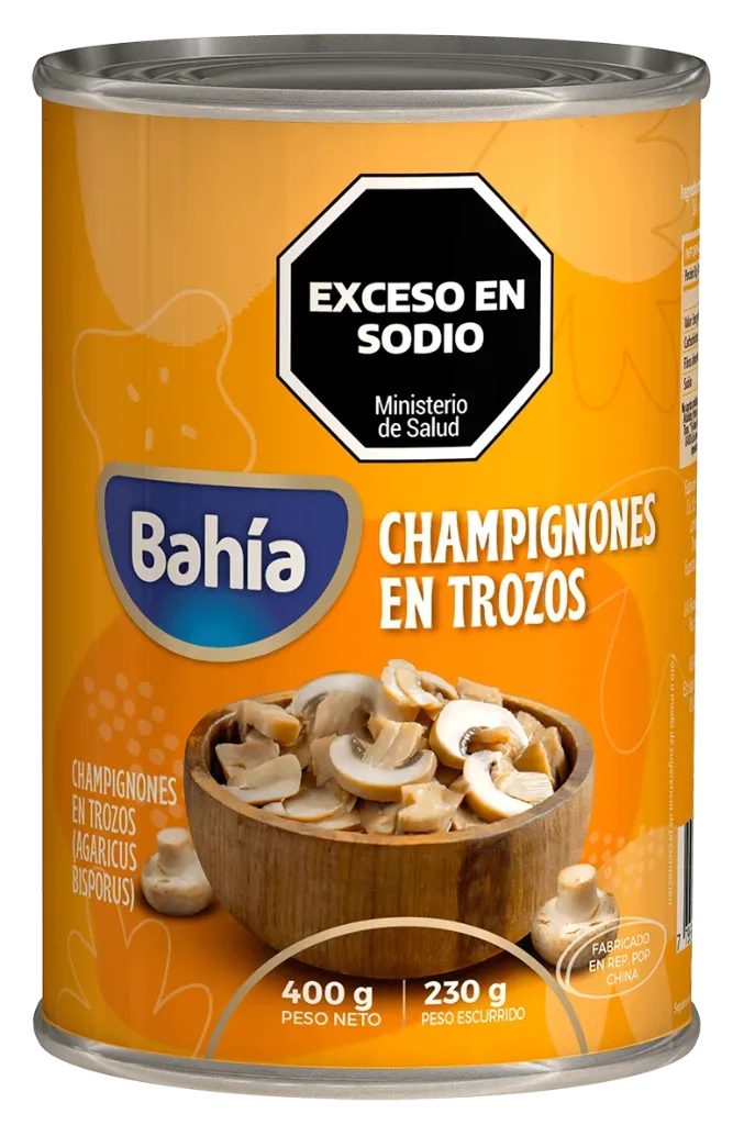 [100788] Champigñones en Trozos Bahía x400g (x24)