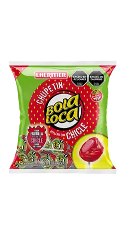 [100219] Chupetín Bola Loca Frutilla 24x16g (x12)
