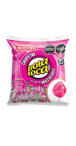 Chupetín Bola Loca Tutti Fruti con masticable 24x16g (x12)