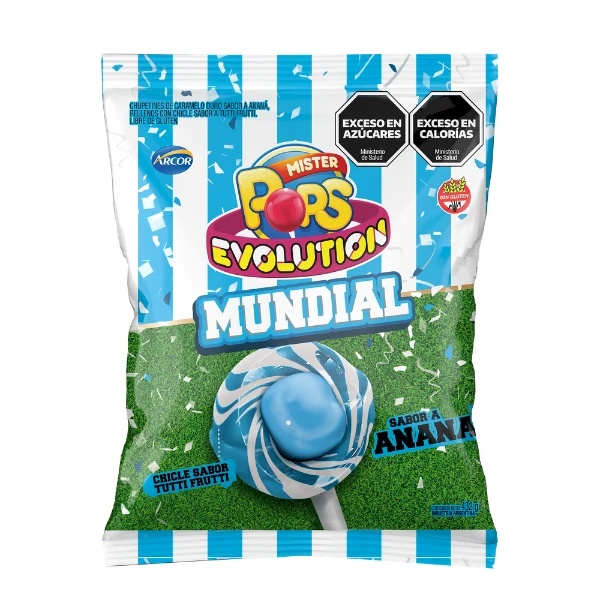 [100887] Chupetín Mr. Pops Evolution Mundial 24x18g (x12)