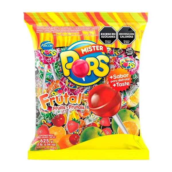 Chupetín Mr. Pops Frutal 50x12,5g (x12)