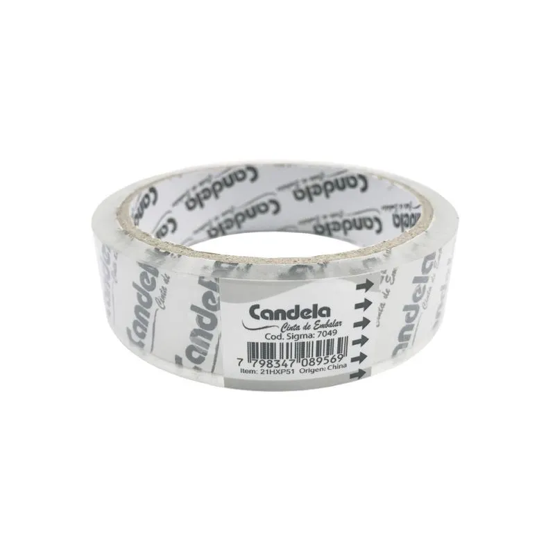 [100280] Cinta de Embalar Candela Transparente 2,4cm x41m (6x12)