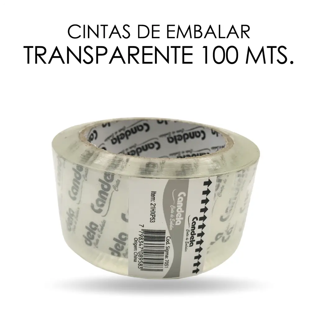 [100055] Cinta de Embalar Candela Transparente x4,8cm x100m (x36)