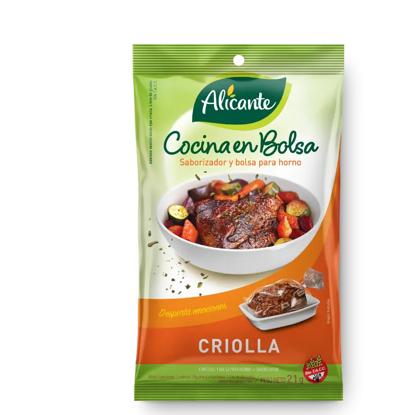 [100472] Cocina en Bolsa Alicante Criolla x21g (x10)