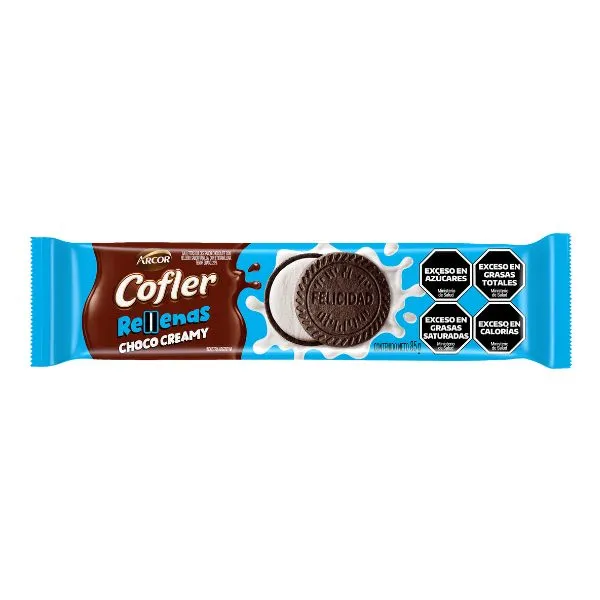 Cofler Rellena Chococreamy x85g (x27)