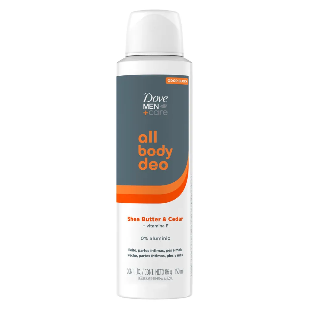 [100491] Dove Desodorante Men All Body Shea Butter y Cedar x86g (x12)