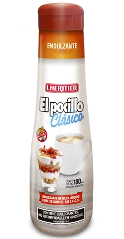 [100144] Endulzante El Pocillo Sucralosa Líquido Pote x180ml (x6)