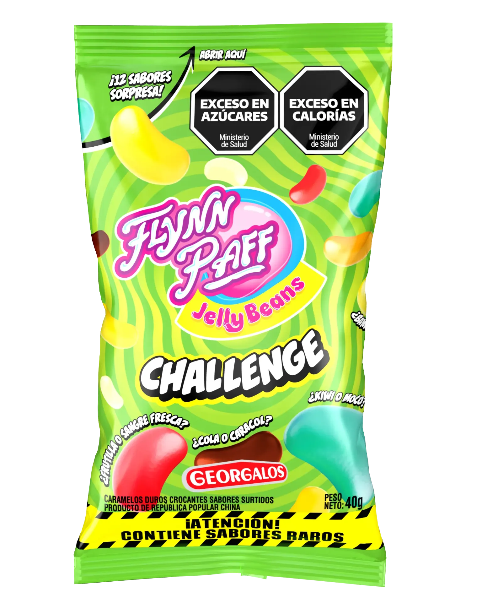 [100628] Flynn Paff Jelly Beans Challenge x40g (12x12)
