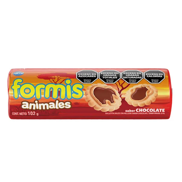 [100708] Formis Sabor Vainilla Rellena de Chocolate x102g (x36)