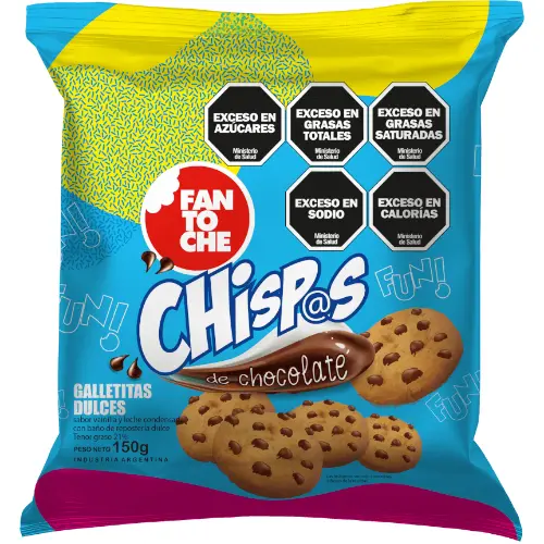 [100114] Galletitas Fantoche Chispas de Chocolate x150g (x12)