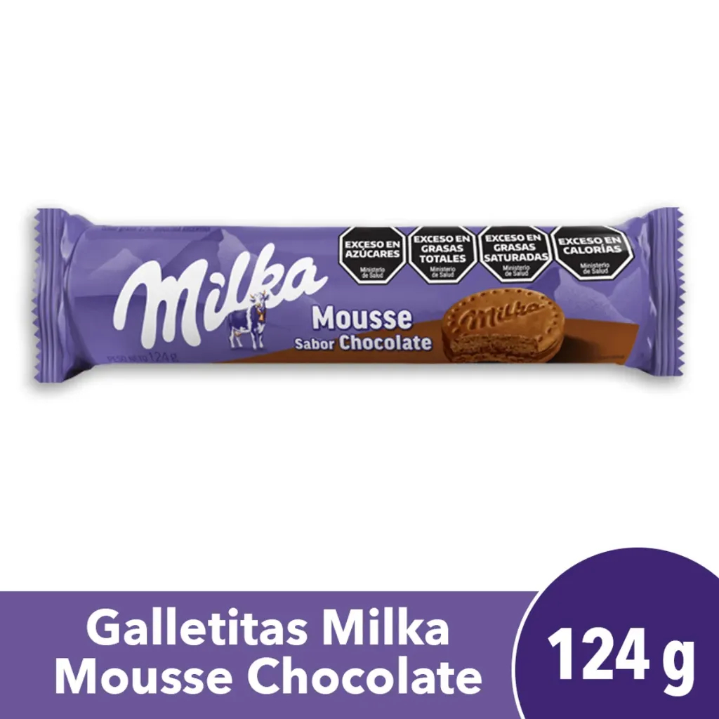 [100655] Galletitas Milka Mousse Chocolate x124g (x36)