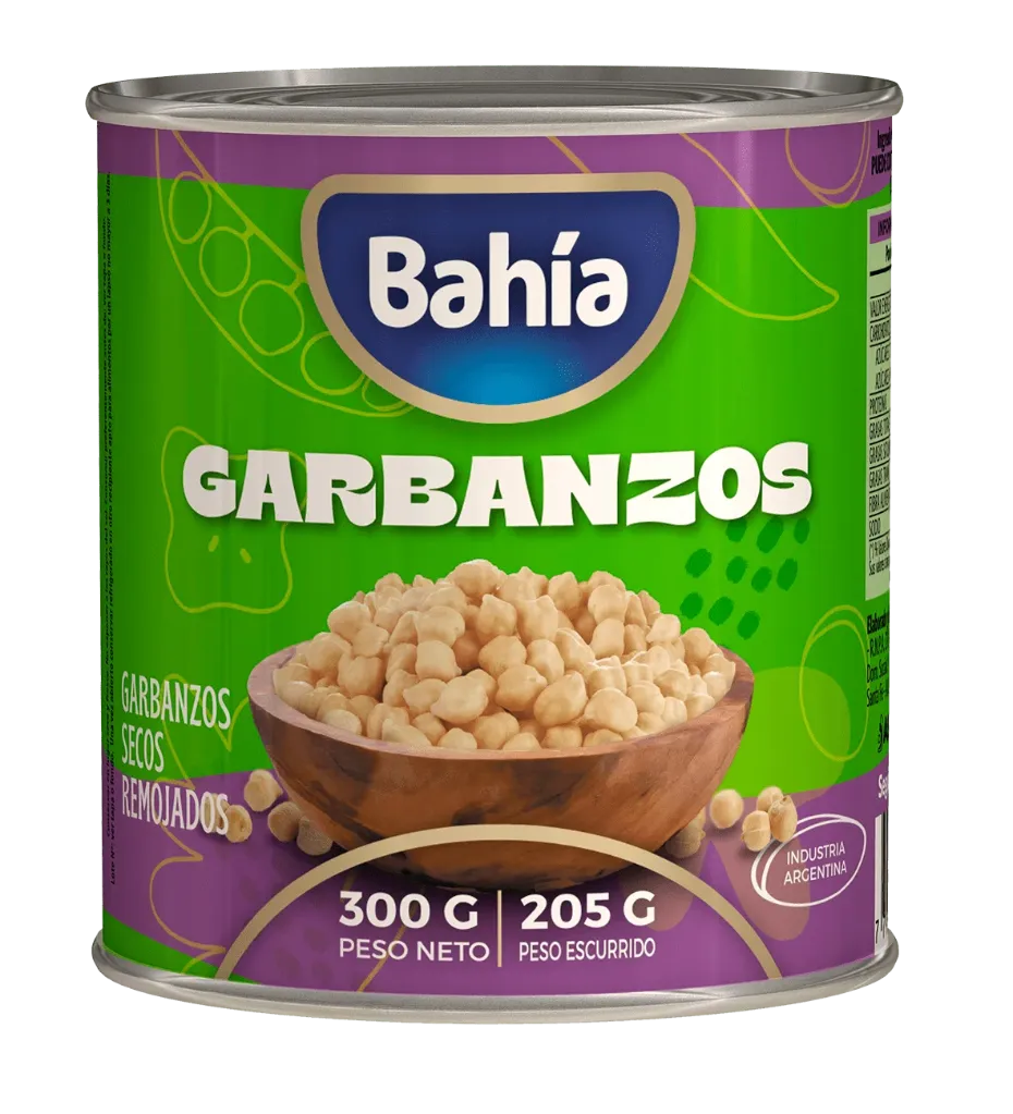 [100791] Garbanzos Secos Remojados Bahía x300g (x24)