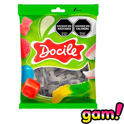 [101184] Goma Docile Botella Cola Ácida x250g (x12)