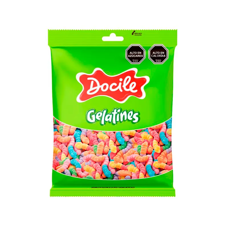 Goma Docile Culebritas Ácidas x1kg (x12)