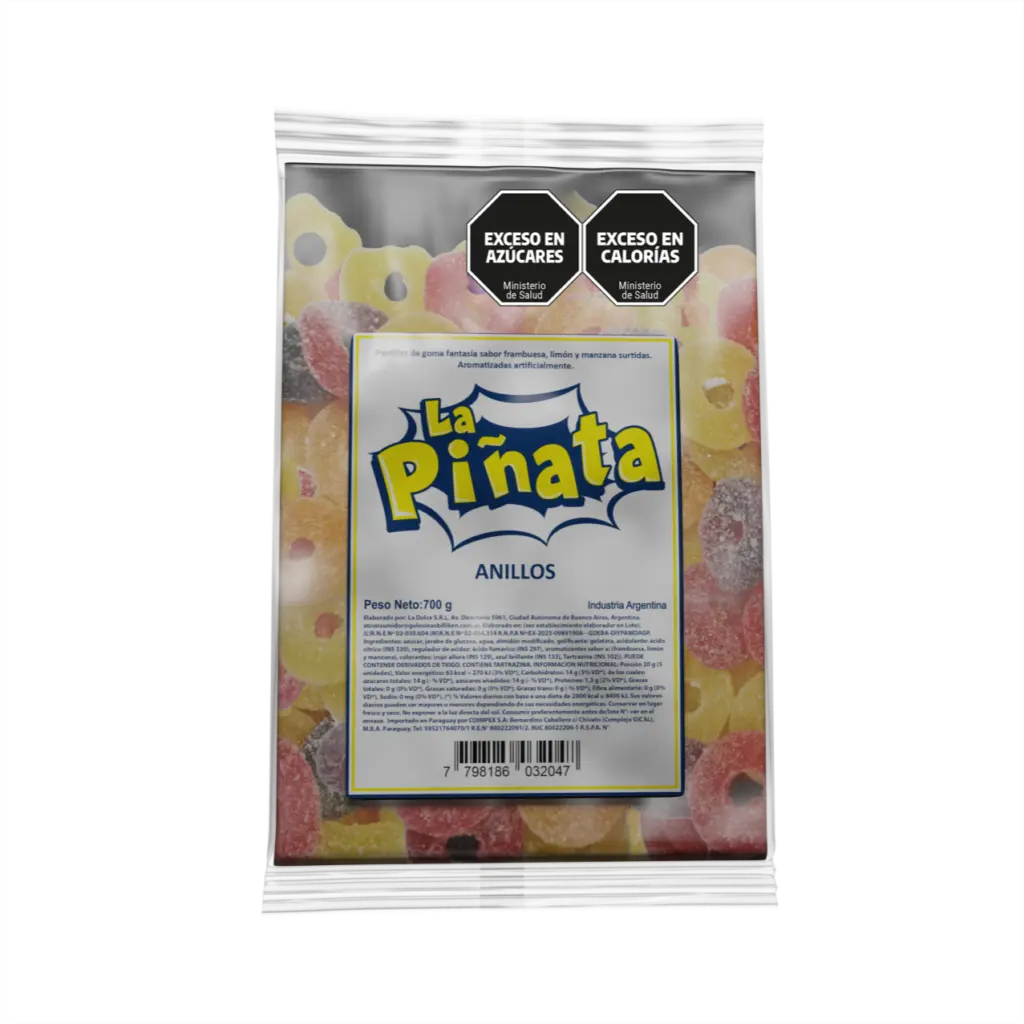 [8112] Goma La Piñata Huesos x700g (x8)