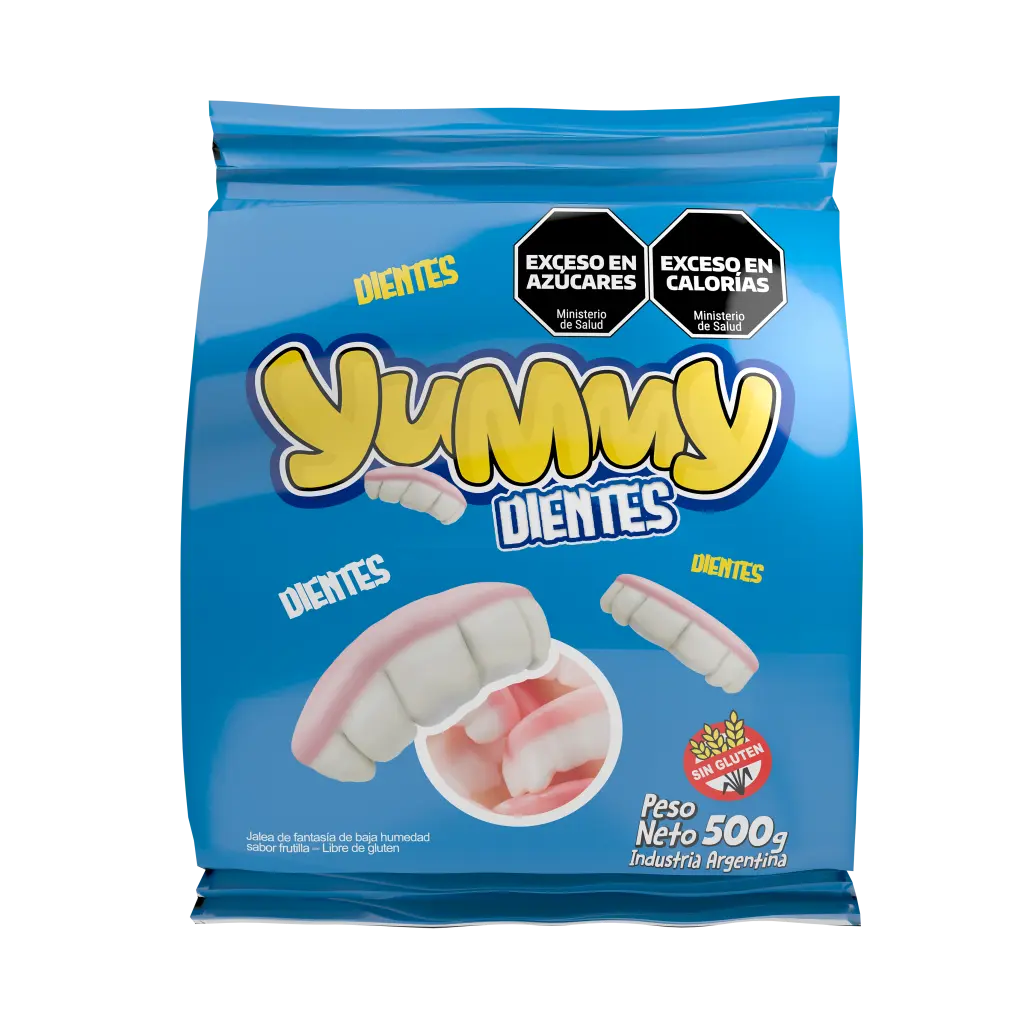 [8198] Goma Yummy Dientes x500g (x6)
