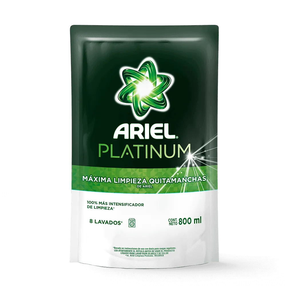 [101024] Jabón Líquido Ariel Platinum DP x800ml (x12)