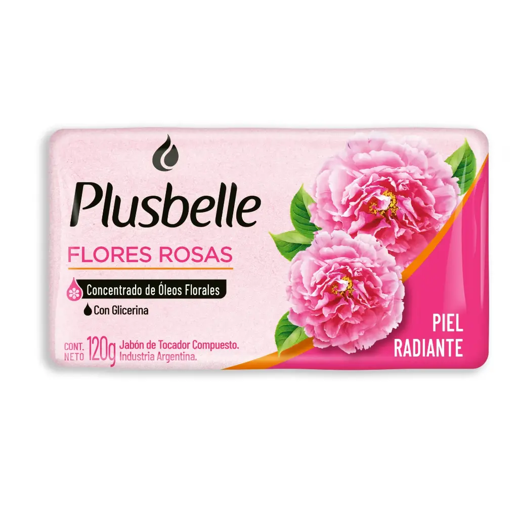 [101025] Jabón Plusbelle Flores Rosas x120g (x81)
