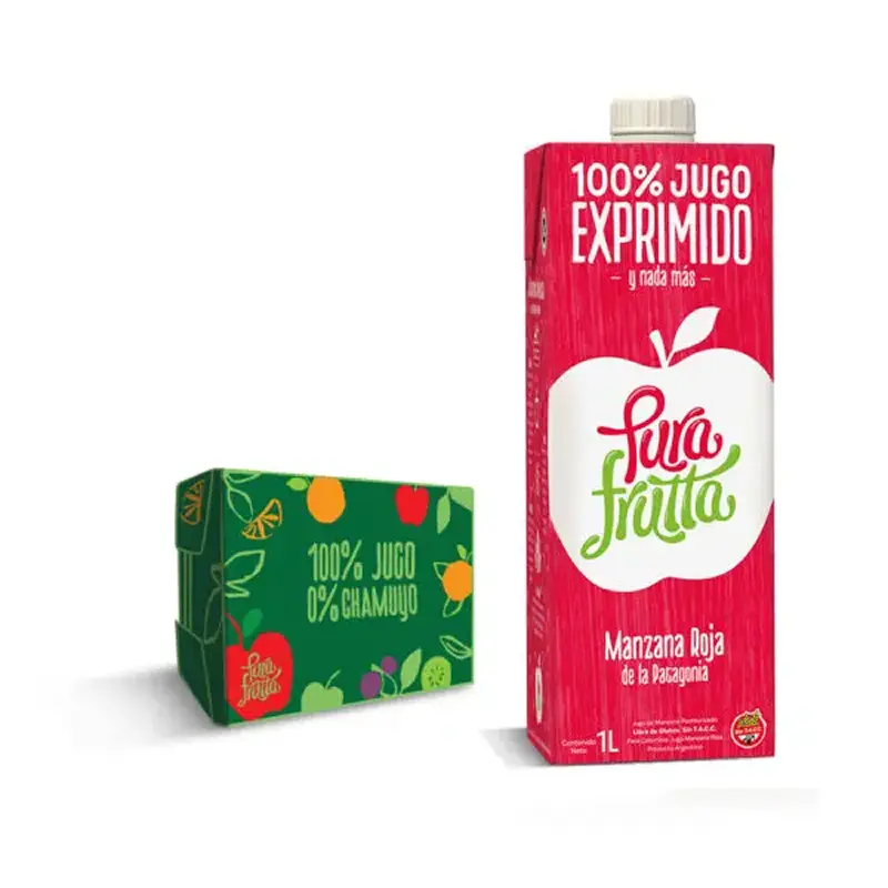 [100039] Jugo PuraFrutta Manzana Roja x1L (x8)