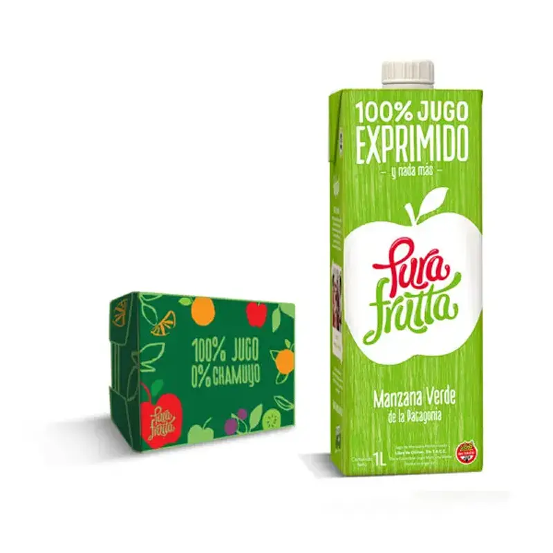 [100041] Jugo PuraFrutta Manzana Verde x1L (x8)
