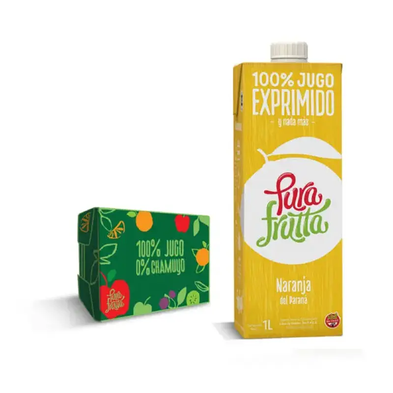 [100245] Jugo PuraFrutta Naranja del Litoral x1L (x8)