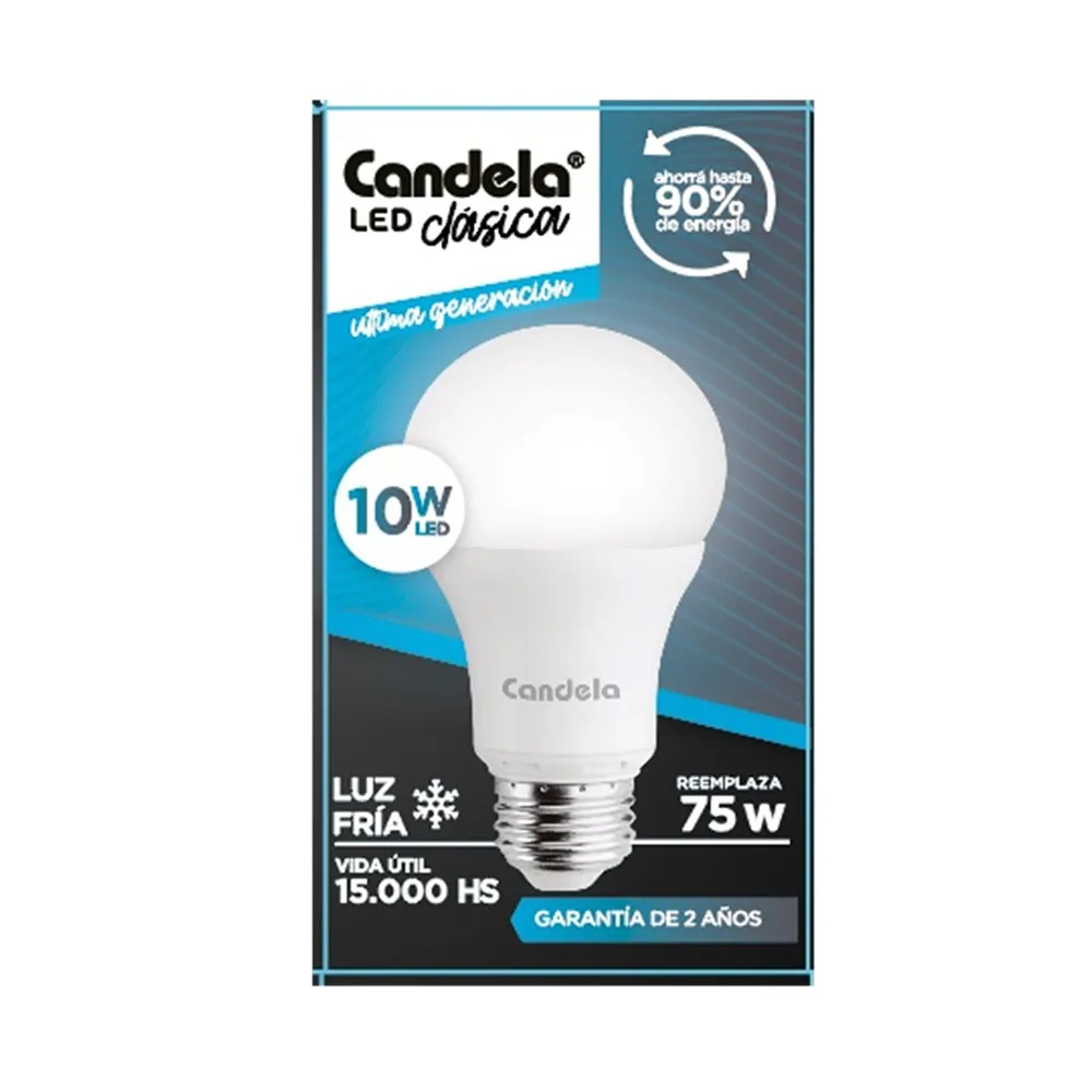 [100286] Lampara Led Candela 10W Fría (x50)