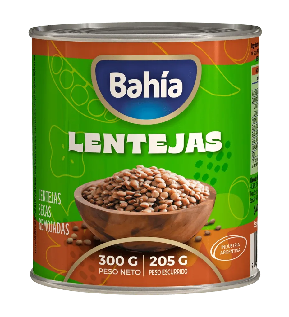 [100793] Lentejas Secas Remojadas Bahía x300g (x24)