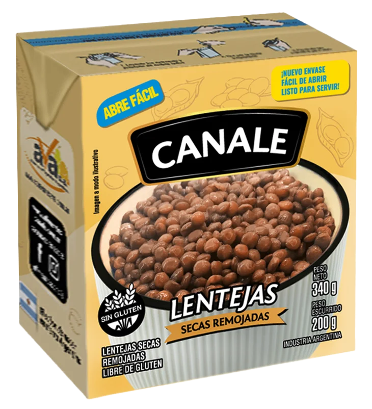 [101151] Lentejas Secas Remojadas Canale Tetra x340g (x24)