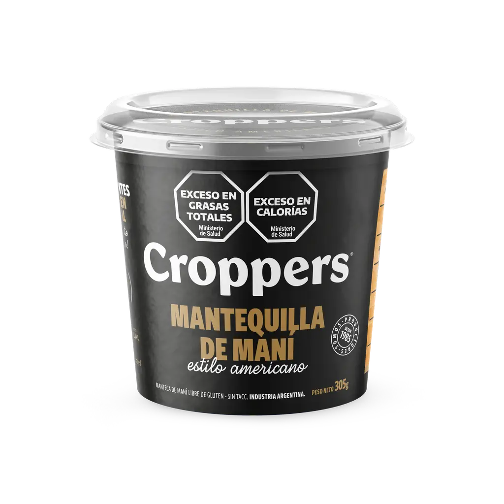 [100380] Manteca de Maní Croppers x305g (x12)