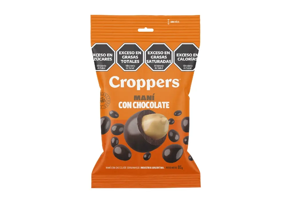[100384] Maní Choco Croppers x85g (x40)
